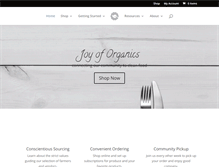 Tablet Screenshot of joyoforganics.com